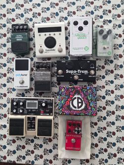 Pedals: Eventide H9 / Boss / Fulltone / Catalinbread / EHX