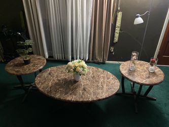 Juego de 3 Mesas para Sala – Excelente Condición
