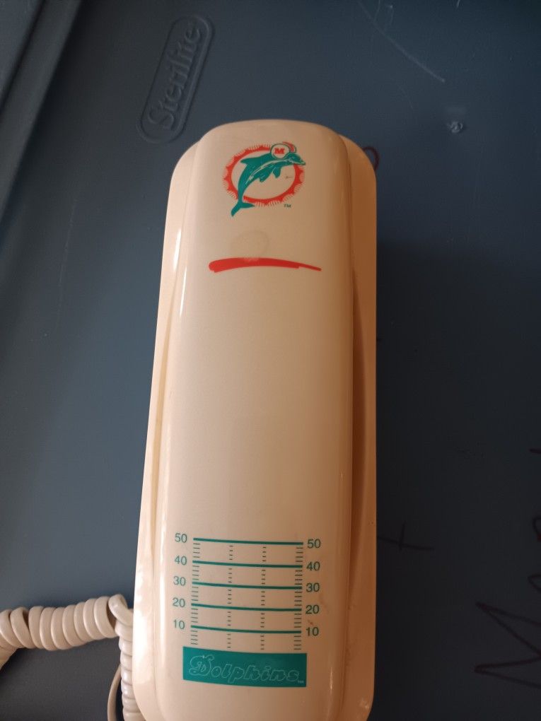 Vintage Miami Dolphins Desk/wall Phone