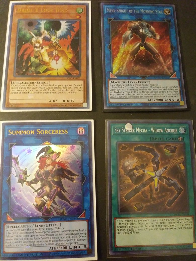 Yugioh/Droll & Lock Bird/Sky Striker Widow Anchor\Summom Sorceress/Mekk Knight Morning Star