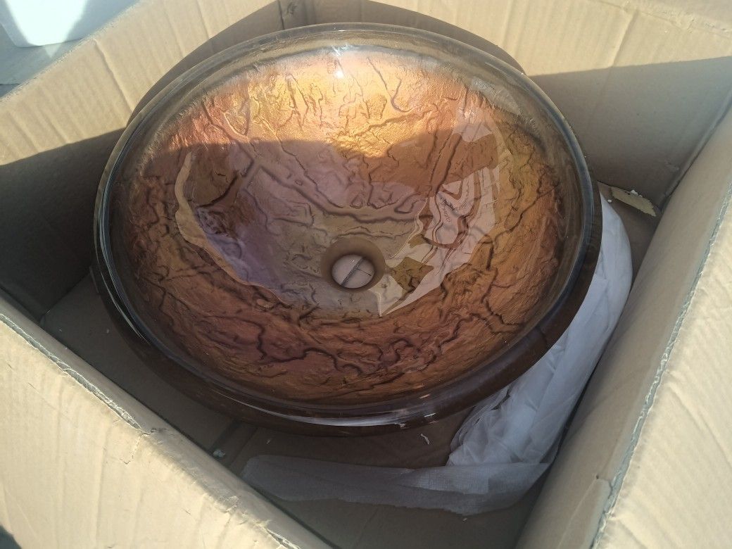 New Glass Bathroom Sink