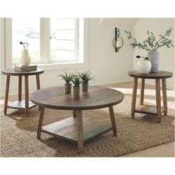 New Ashley Collection 3pc Coffee table set