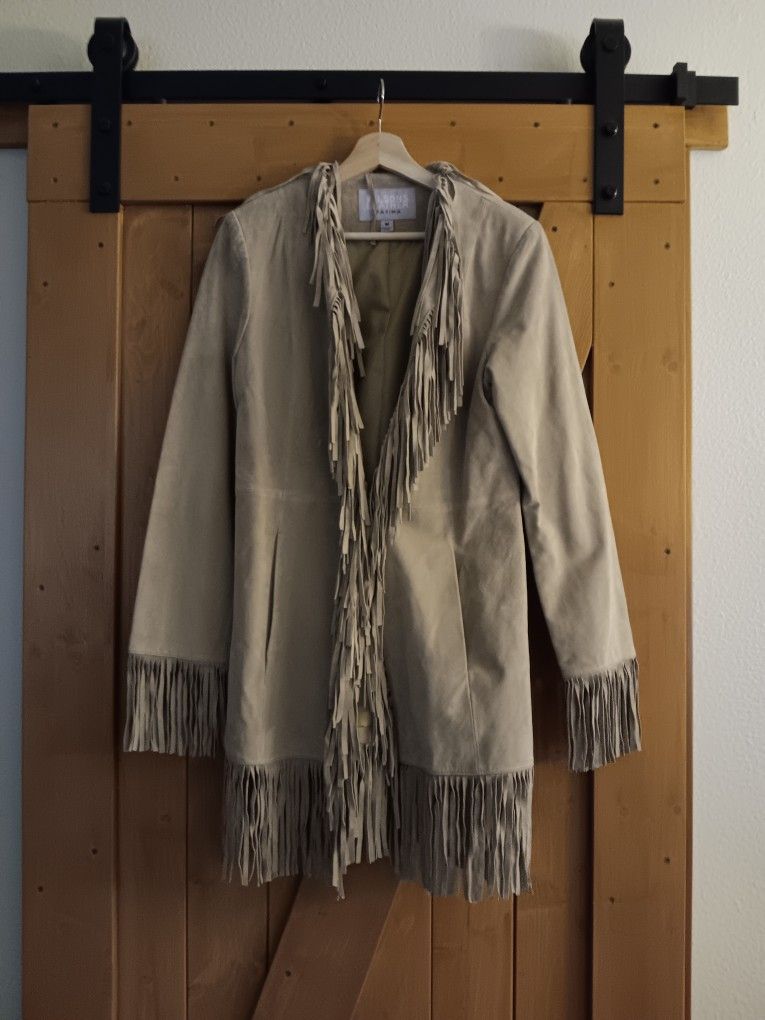 Vintage Fringe Leather Jacket