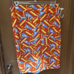LuLaRoe Cassie Multicolor Pencil Skirt XL
