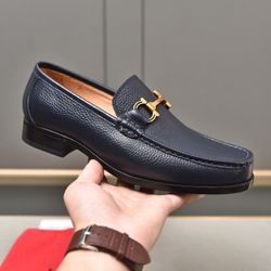Ferragamo Men’s Leather Shoes With Box 2026 New 