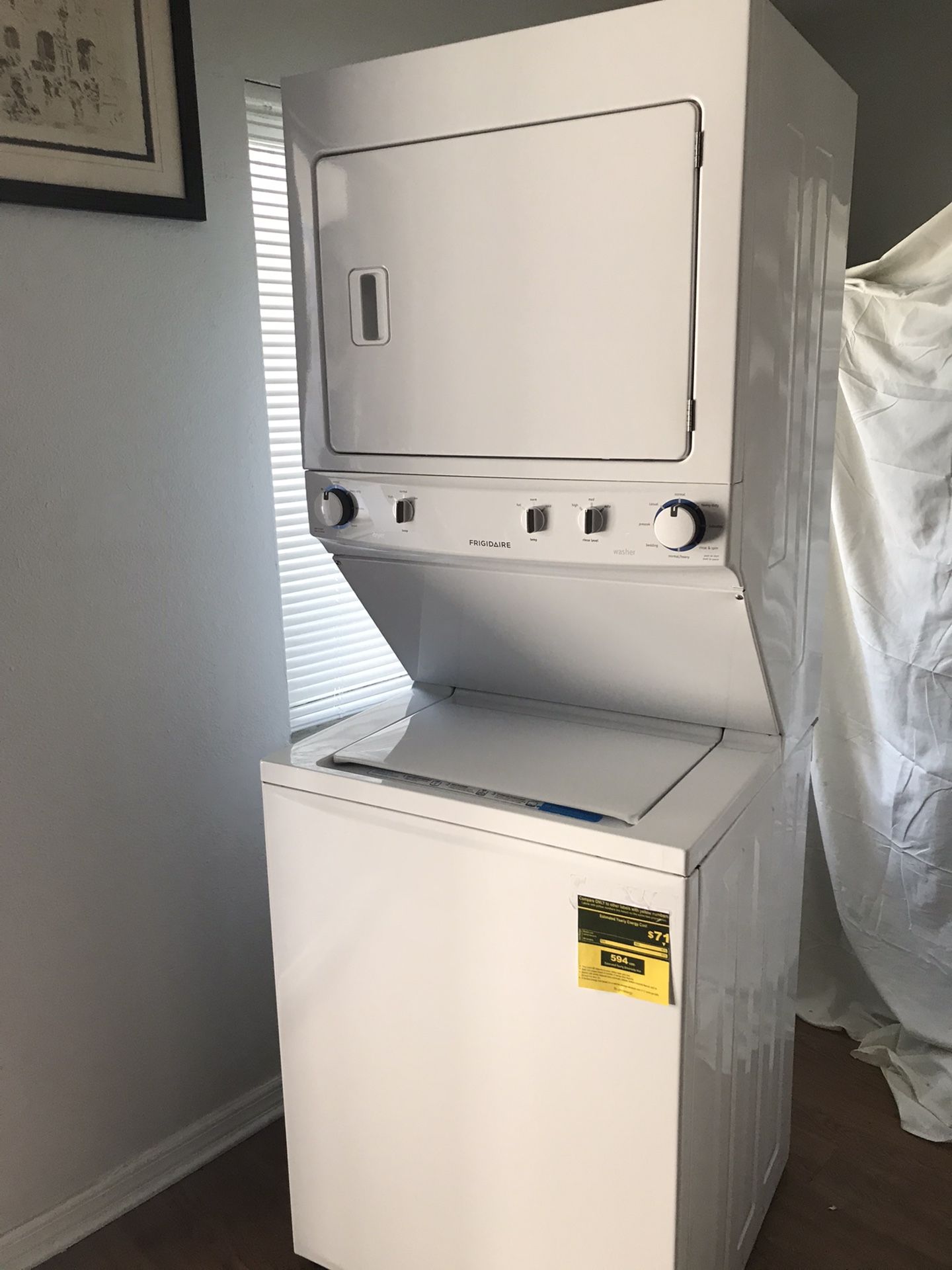 Stackable washer and electric dryer for sale by owner