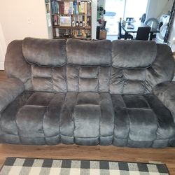 Double Recliner Couch