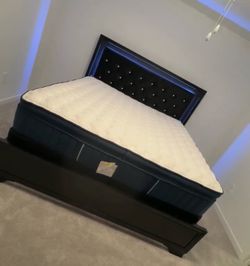 LED king size bed frame
