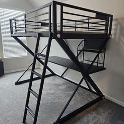 Bunk bed w/ Desk and Box Spring 