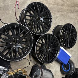 4 Black Car Rims