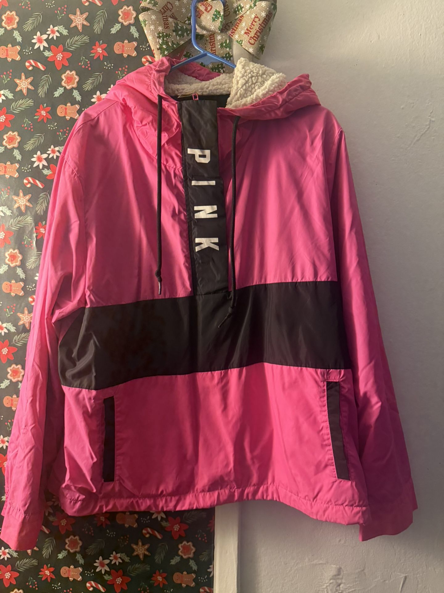 victoria secret mid zip hoodie jacket