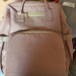 Pink Diaper Changing Diaper Bag