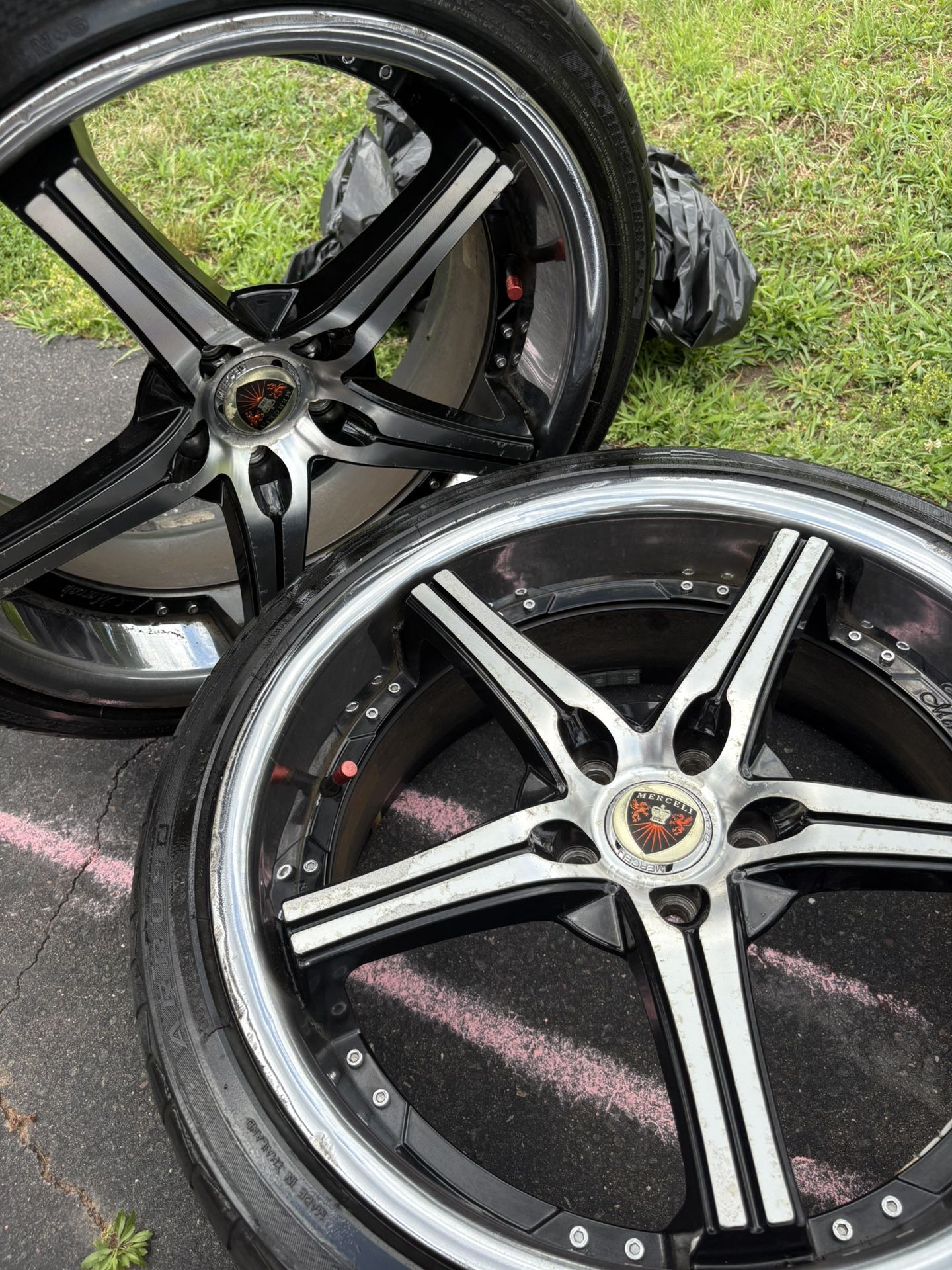 Merceli Rims Size 20’s + Tires