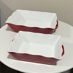 Le Boulanger Ceramic Oven to Table Bakeware - Set of Two $30