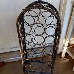 Beautiful wrought iron wine rack