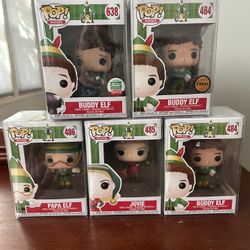 Buddy Elf funko pop lot Jovie Papa Elf Buddy Elf chase 