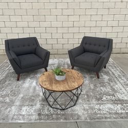 *Free Delivery* Modern Gray Chairs Couch Sofa