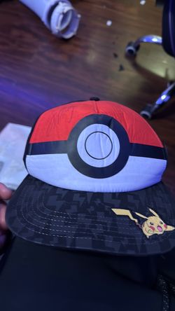 Pokémon Poké Ball Snapback Hat signed by Sarah Natochenny