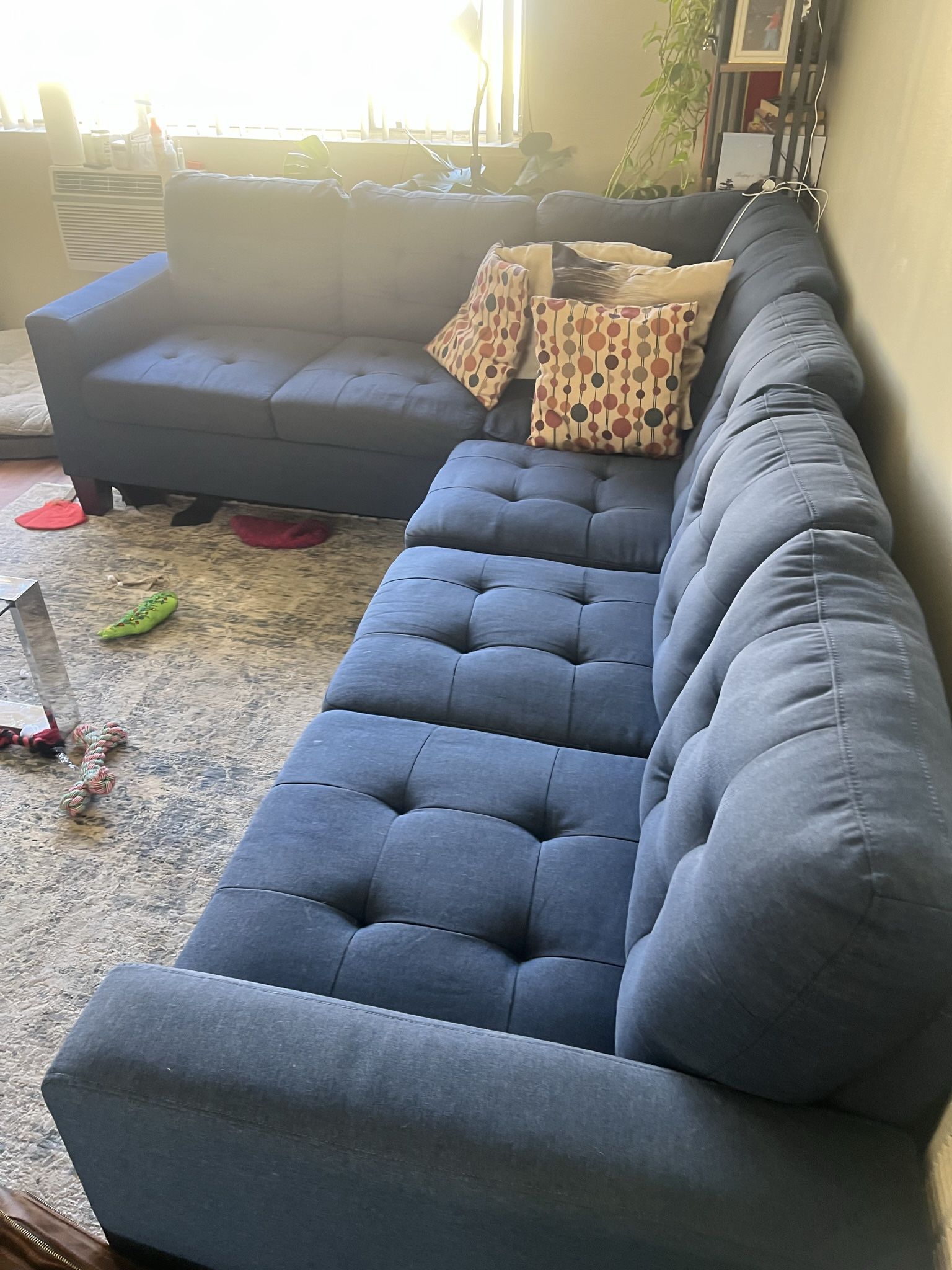 Blue Sectional couch