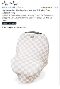 Itzy Ritzy 4-1 Nursing Cover/Carseat Cover/etc