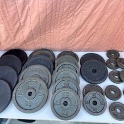Lot Of Vintage DP kg / lbs Diversified Products Standard Barbell Weights PAIRs Make Offer Make Offer