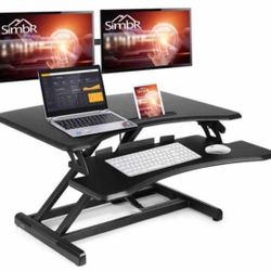 New! SIMBR VM-GSD63 Standing Desk with keyboard tray