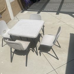 Lifetime Kids Table And 4 Chairs