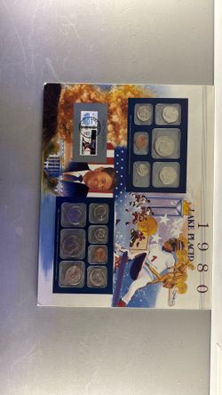 1980 & 1990 uncirculated coin sets and stamps $40