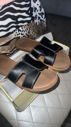 Black and Brown Sandals