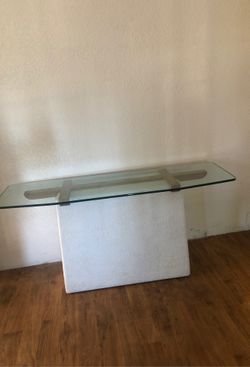 glass table