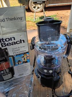 Hamilton Beach Stack & Snap 10-Cup Food Processor, 450 W, Black - Never Used