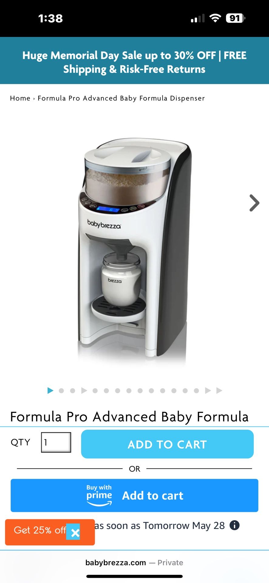 Baby Breeza Fórmula Mixer