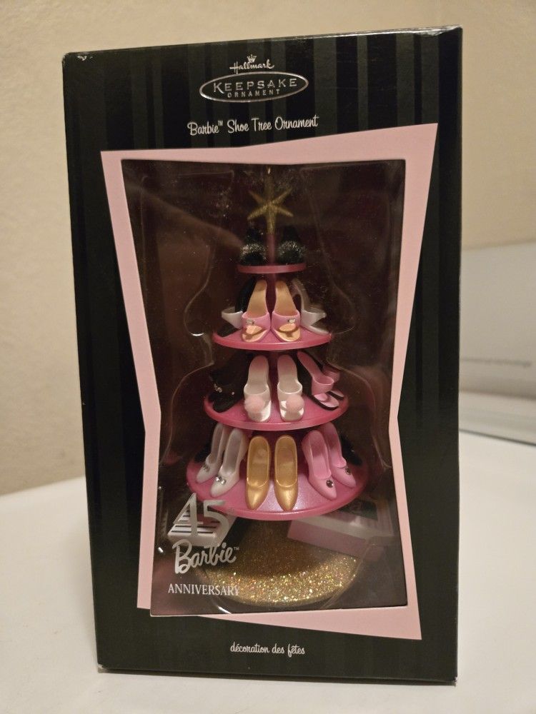 Barbie Shoe Tree 45th Anniversary 2004 Hallmark Keepsake Ornament