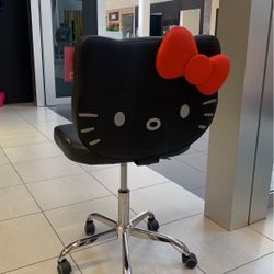 Hello Kitty® Faux Leather Swivel Vanity Chair