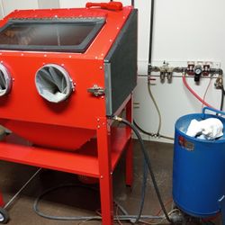 Great Sandblasting Setup