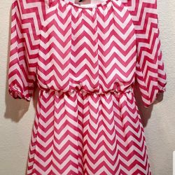 Cheveron Print Lightweight Dress size Youth Girls 14 