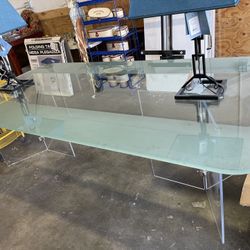 Oversized Glass Dining Table