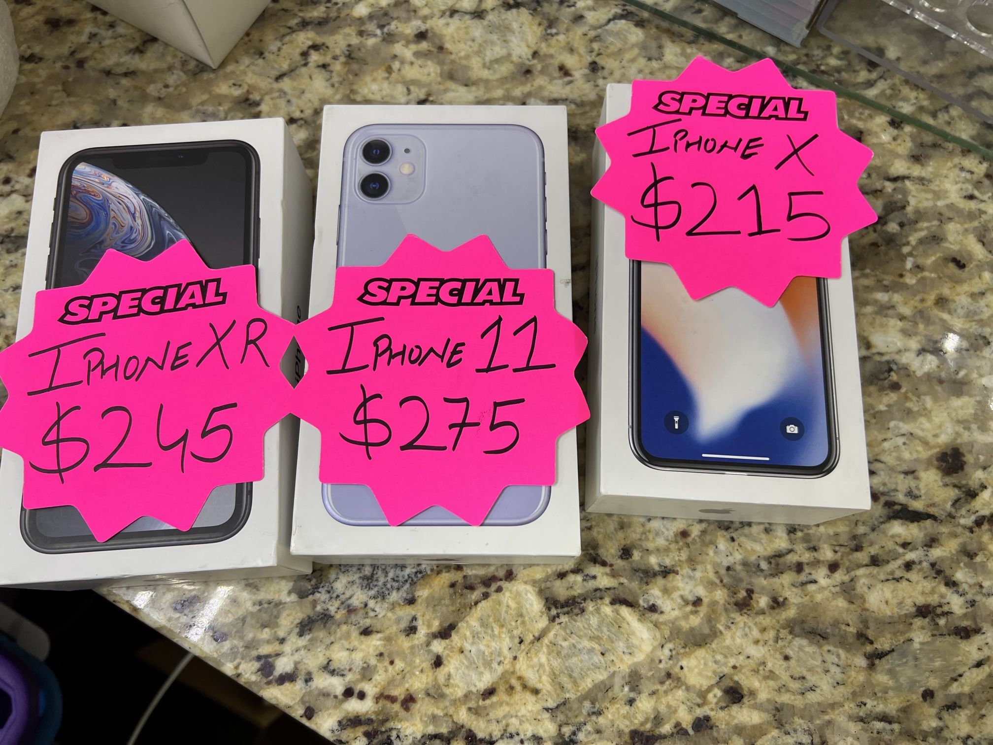 iPhone X , XR and 11