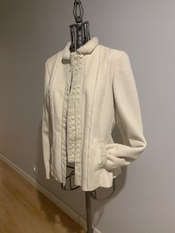 Georgia Armani faux shearling jacket