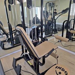 Maxicam Leg Extension, Prone Leg Curl, Seated Row Combo Workout Fitness Weight Machine