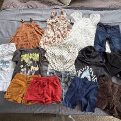 Girls Size 4-5 Lot Clothes 14 Pieces Old Navy Cat And Jack