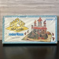 Disney MICKEY MOUSE Pop-Up Horse Racing Board Game Vintage 1982 SEALED