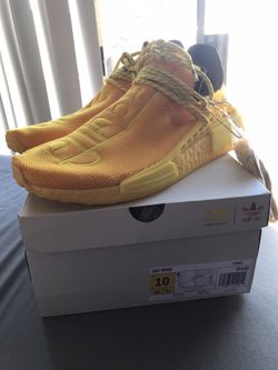 HU NMD PHARREL WILLIAMS YELLOW SIZE 10