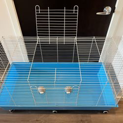 Small Animal Cage With Rollers 