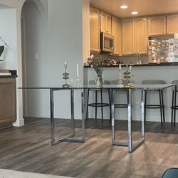 CB2 Glass Dining Table