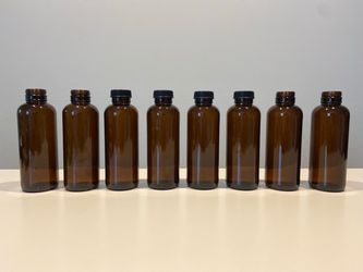 Amber Glass Jars