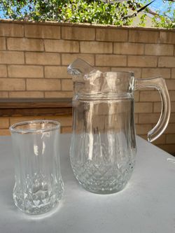 Pitcher & 4 glasses