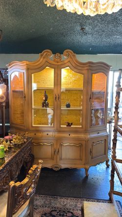 French Rocco style, beautiful, solid, wood, elegant display, Cabinet, Buffet