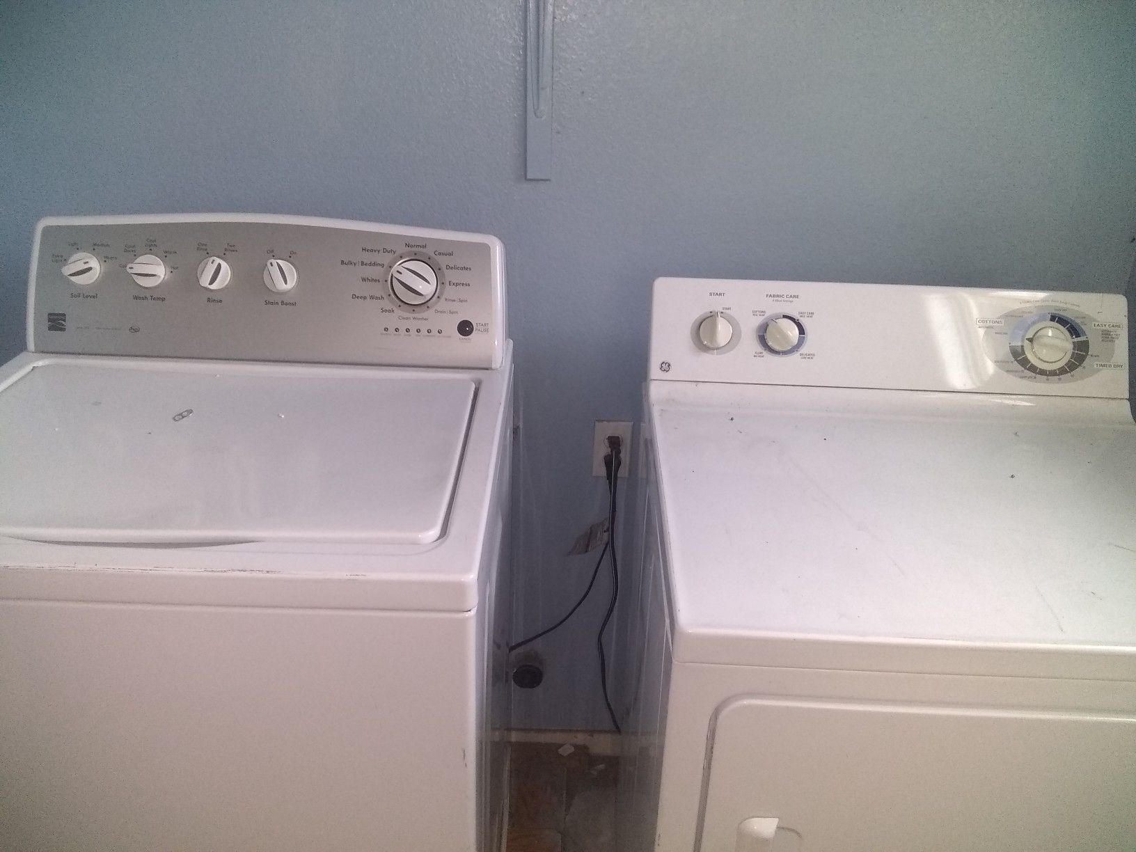 Kenmore washer ge dryer