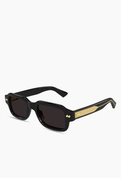 men bottega black and gold sunglasses
